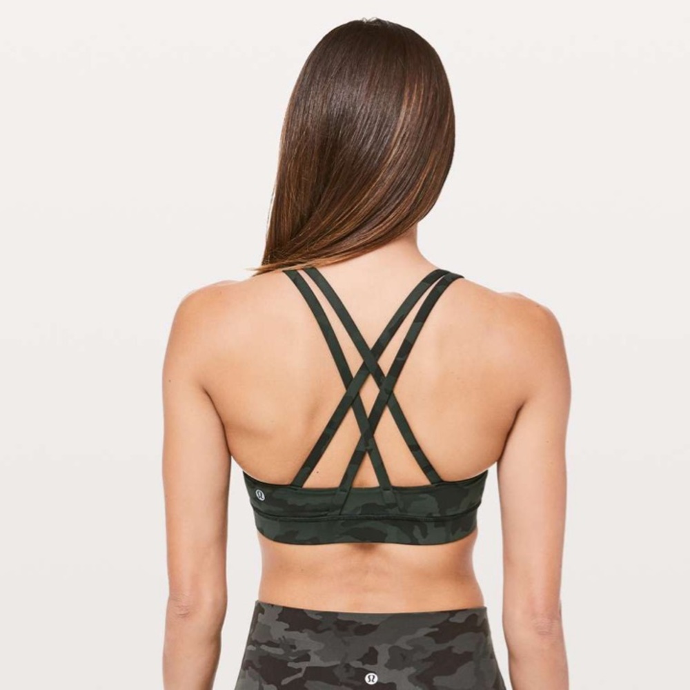 Lululemon Energy Bra
Incognito Camo Gator Green